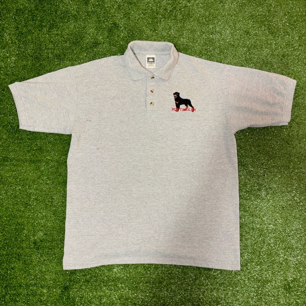 Rottweiler Grey Vintage Polo Shirt